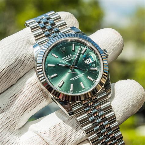 rolex datejust 41 mm mint green|Rolex Datejust 41mm price.